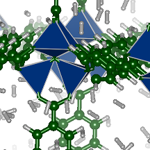 A simulation of hydrogen storage in a metal-organic framework